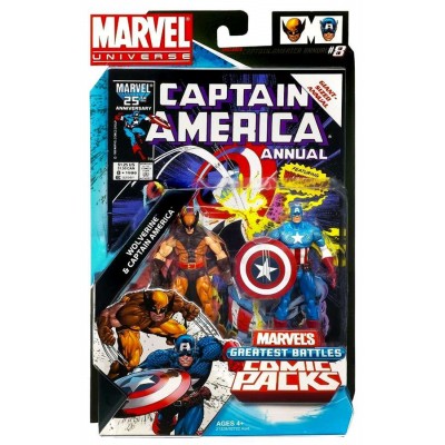 Marvel Universe Marvel’s Greatest Battles Comic Packs: Wolverine and Captain America   